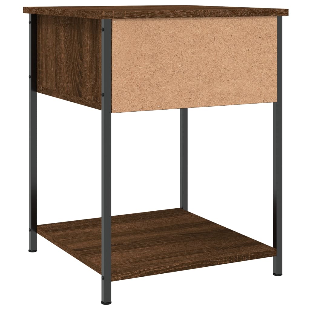 vidaXL Tables de chevet 2 pcs chêne marron 44x45x58 cm bois ingénierie