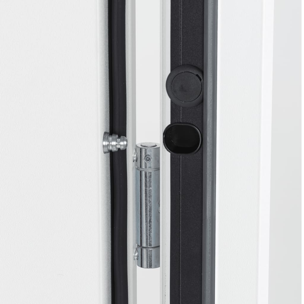 vidaXL Porte d'entrée blanc 110x207,5 cm aluminium