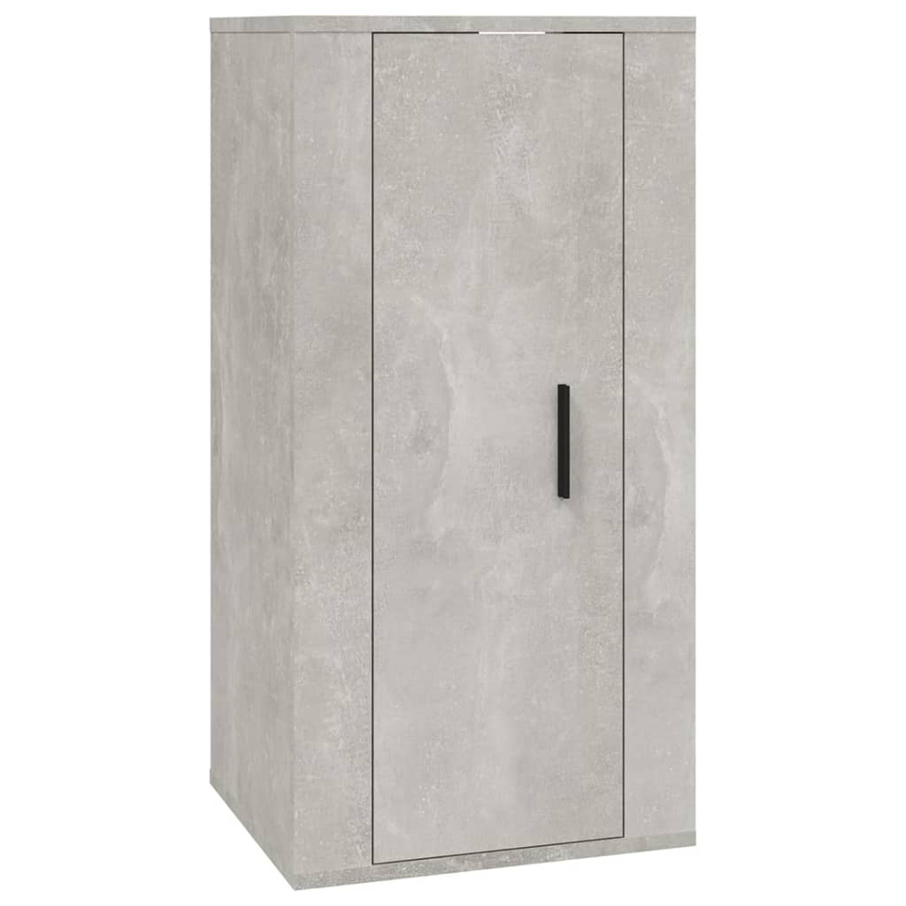 vidaXL Ensemble de meubles TV 3 pcs Gris béton Bois d'ingénierie