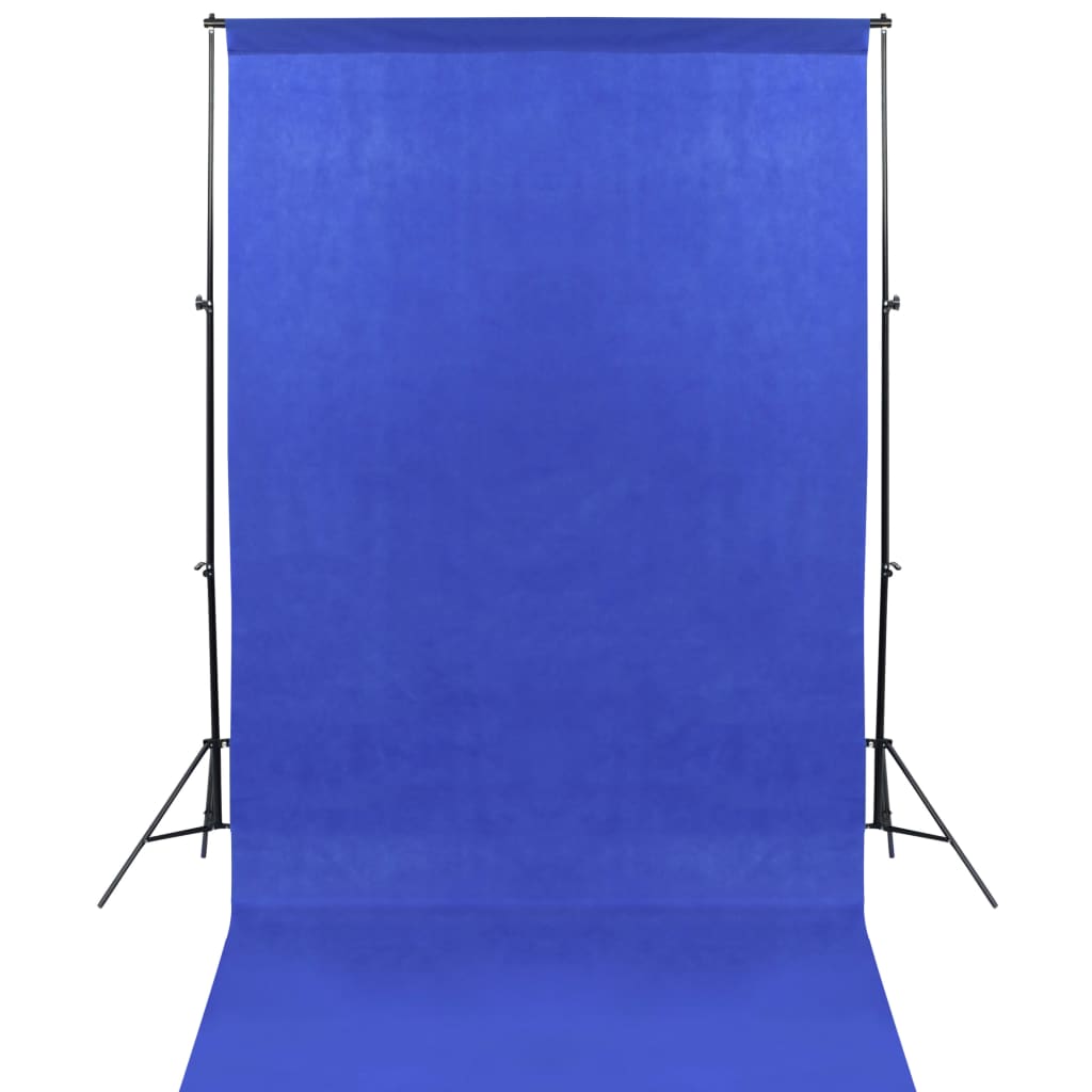 vidaXL Kit de studio avec 13 toiles de fond 1,6x5 m Acier Noir