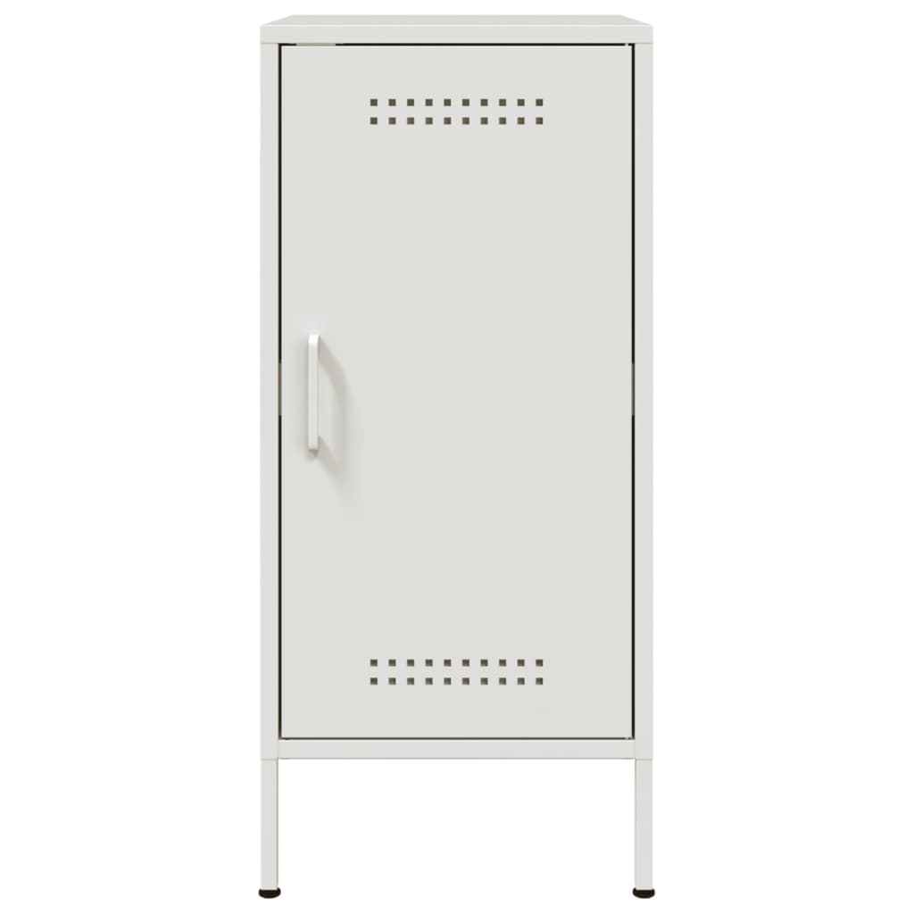 vidaXL Buffet blanc 36x39x79 cm acier