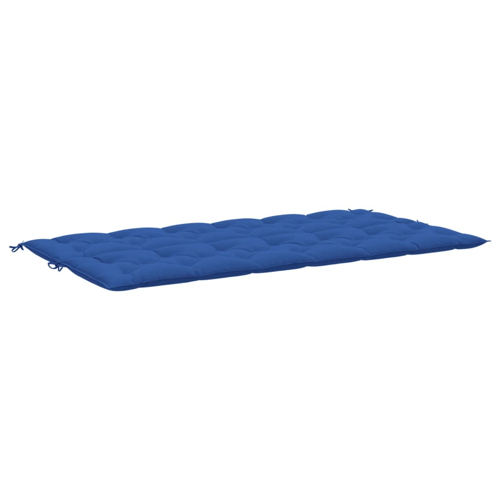 vidaXL Coussins de banc jardin lot de 2 bleu 200x50x7 cm tissu Oxford