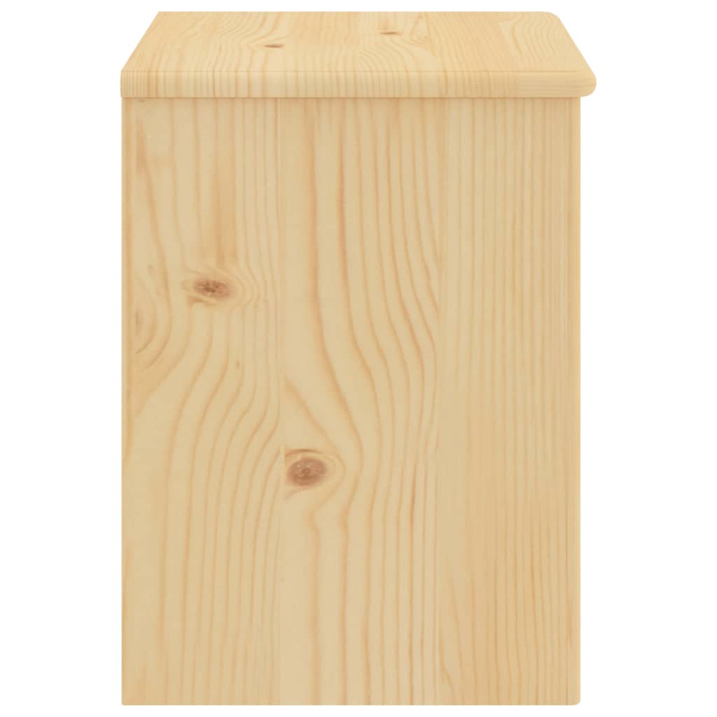 vidaXL Table de chevet naturel 35x30x40 cm bois de pin massif