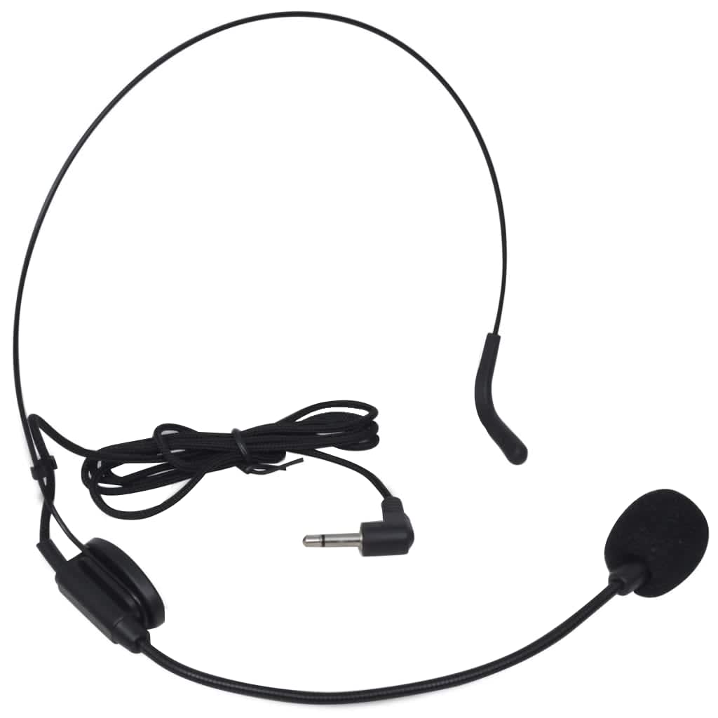 Récepteur avec 1 microphone sans fil et 1 casque sans fil VHF
