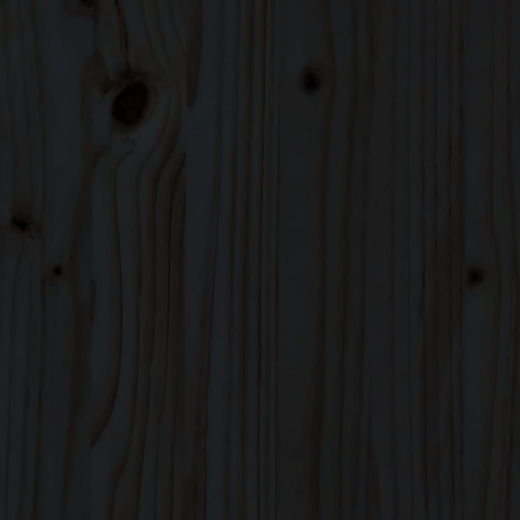 vidaXL Banc de jardin noir 110x38x45 cm bois massif de pin