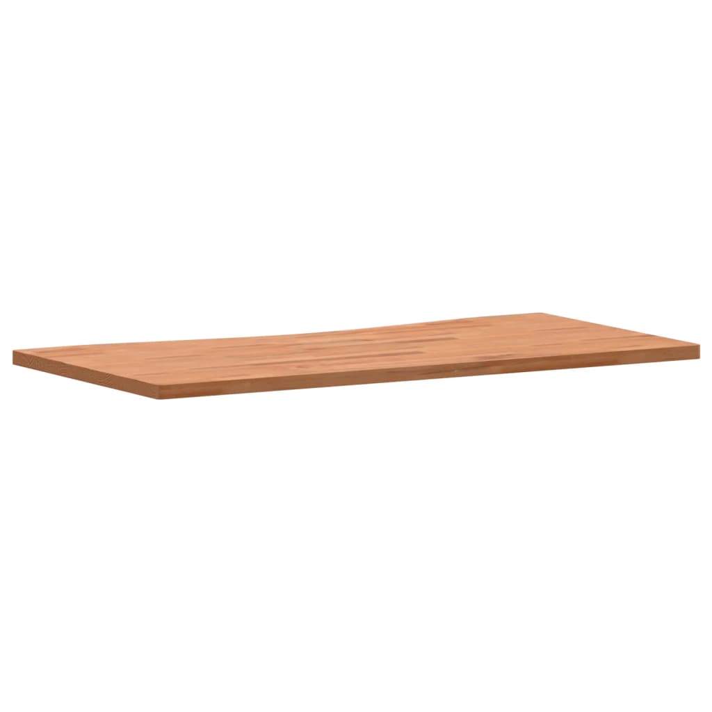 vidaXL Dessus de bureau 110x(50-55)x2,5 cm bois massif de hêtre