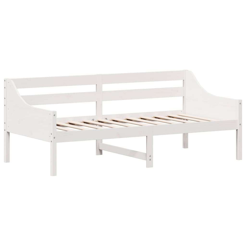 vidaXL Lit de jour sans matelas blanc 90x190 cm bois de pin massif