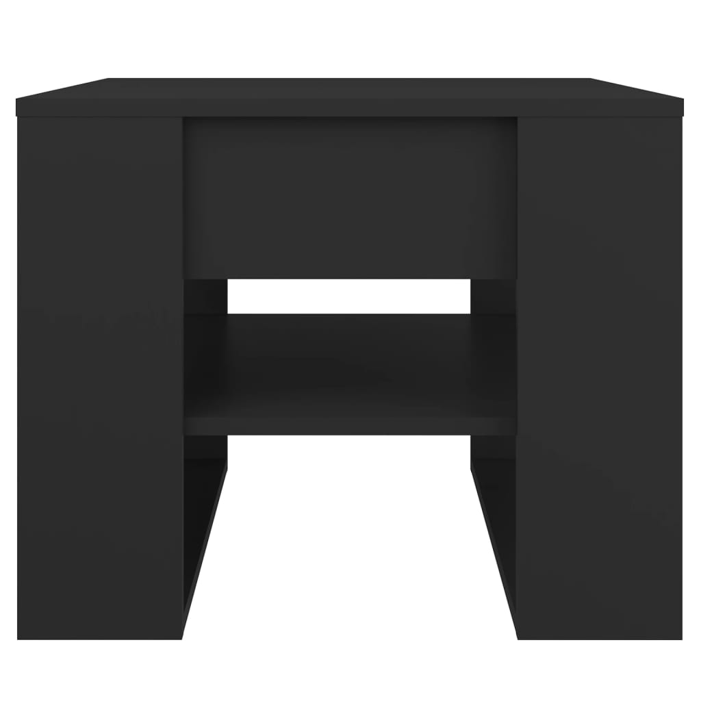 vidaXL Table basse Noir 55,5x55x45 cm Bois d'ingénierie