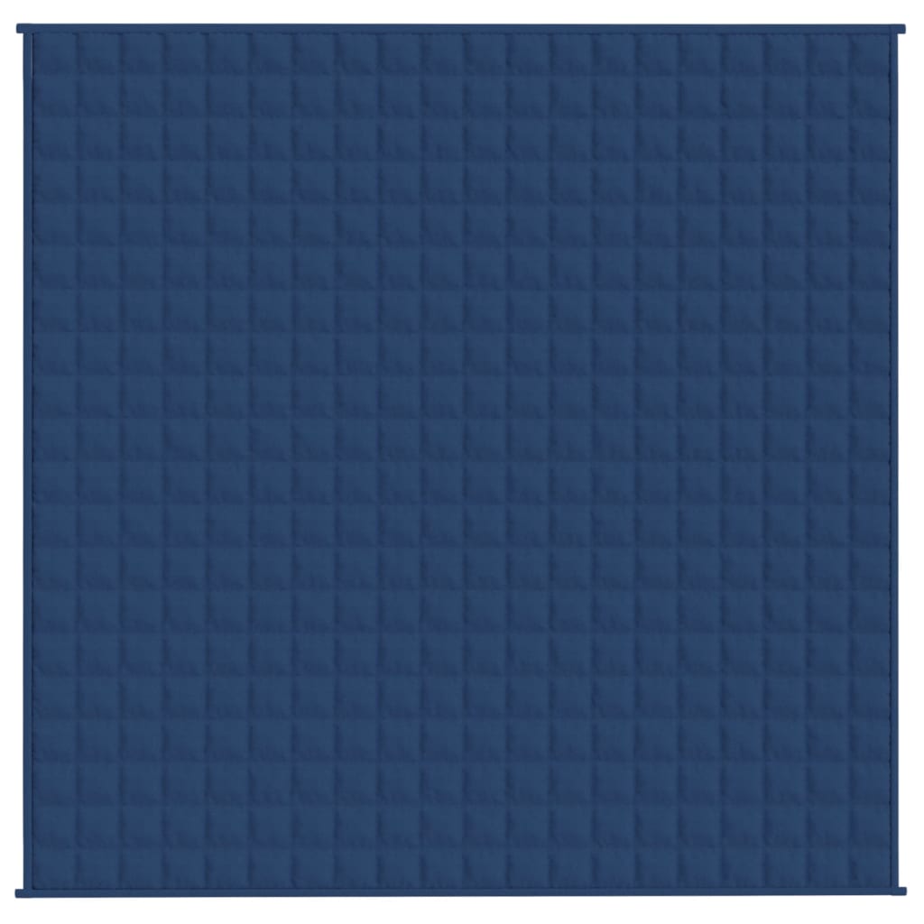 vidaXL Couverture lestée Bleu 200x200 cm 13 kg Tissu