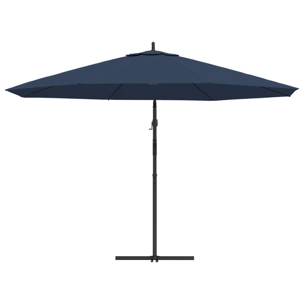 vidaXL Parasol de jardin en porte-à-faux 3,5 m bleu