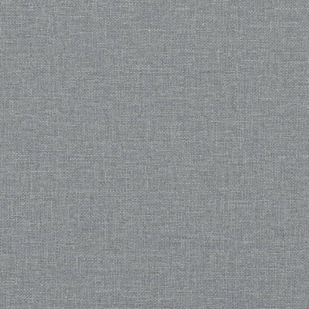 vidaXL Lit de repos gris clair 90x190 cm tissu