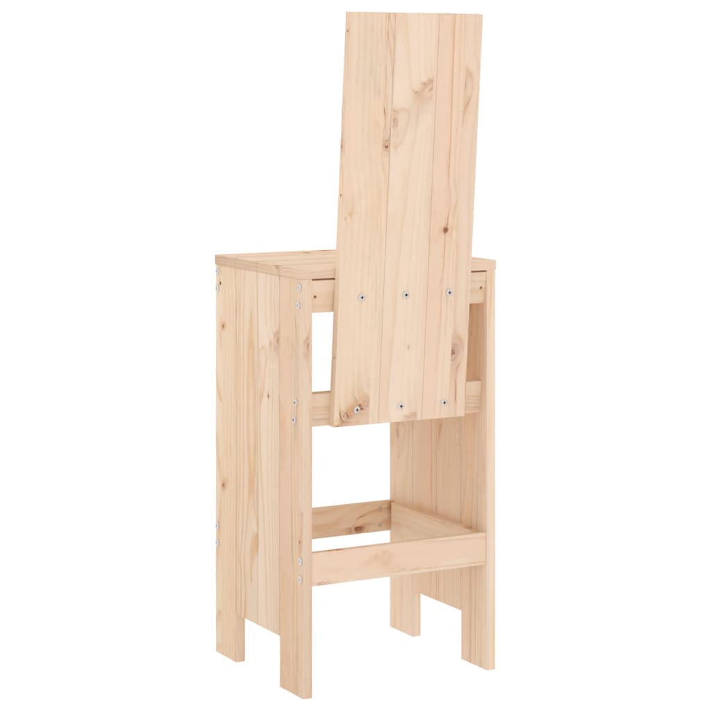 vidaXL Tabourets de bar lot de 2 40x42x120 cm bois massif de pin