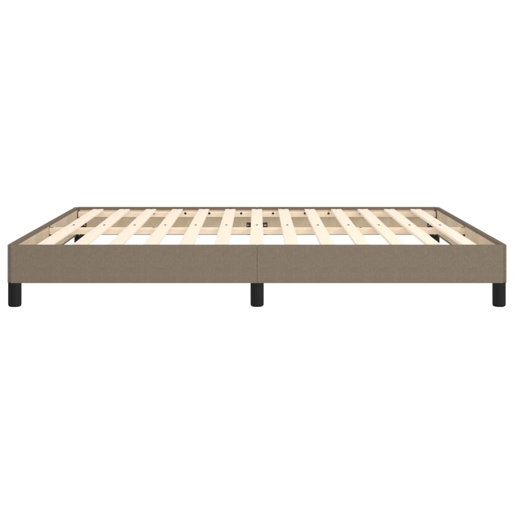 vidaXL Cadre de lit sans matelas taupe 160x200 cm tissu