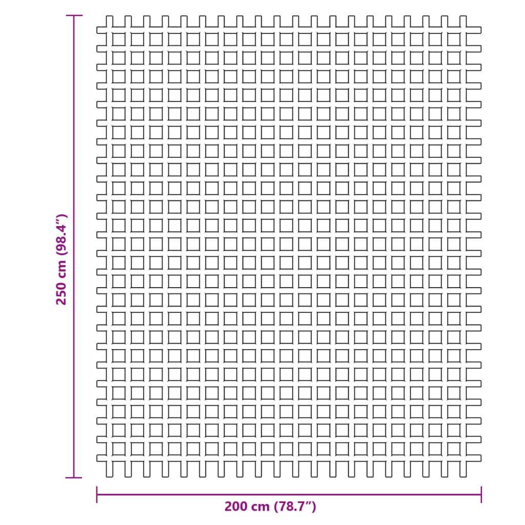 vidaXL Tapis de sol de camping anthracite 2,5x2 m