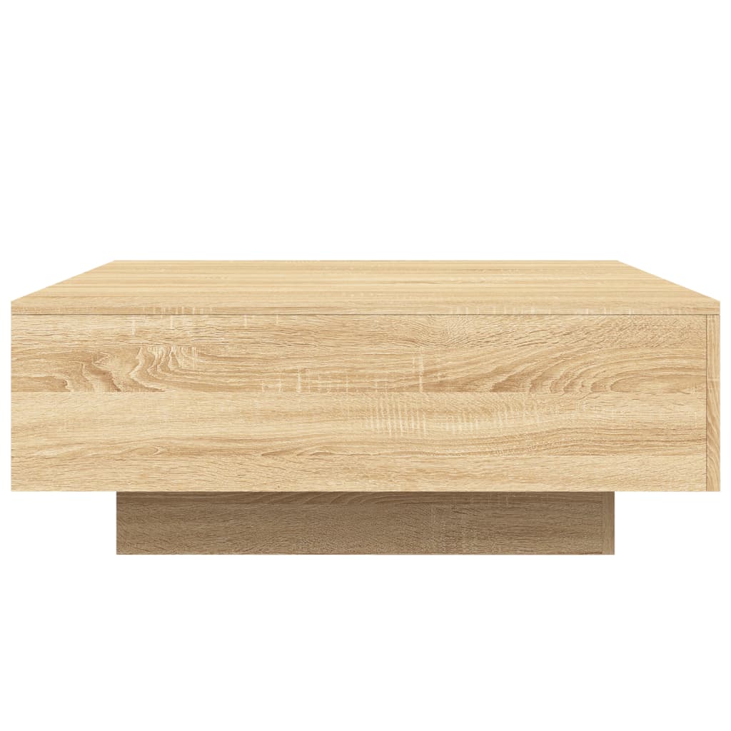 vidaXL Table basse chêne sonoma 80x80x31 cm bois d'ingénierie