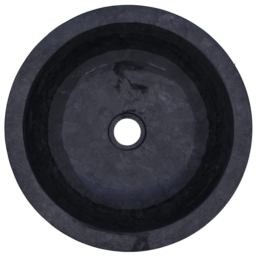 vidaXL Évier 40 x 12 cm Marbre Noir