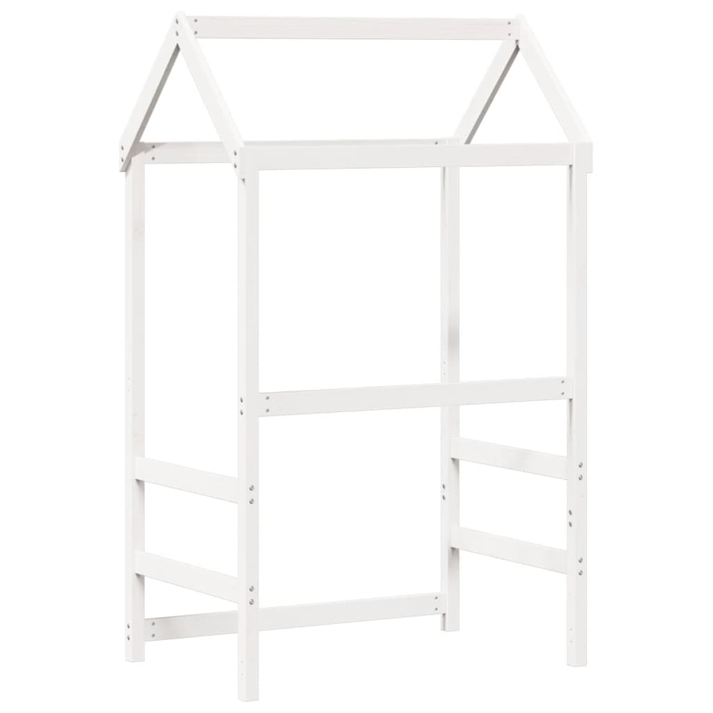 vidaXL Toit de lit pour enfants blanc 98x70x176,5cm bois de pin massif