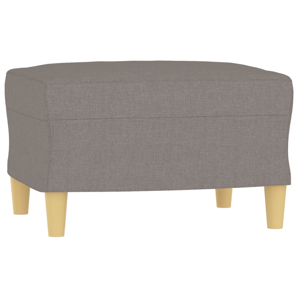 vidaXL Ensemble de canapés 3 pcs avec coussins taupe tissu