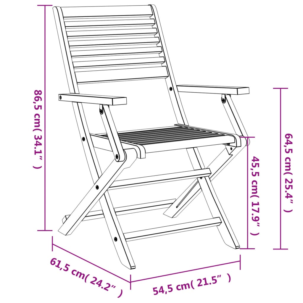 vidaXL Ensemble à manger de jardin 5 pcs Bois d'acacia solide