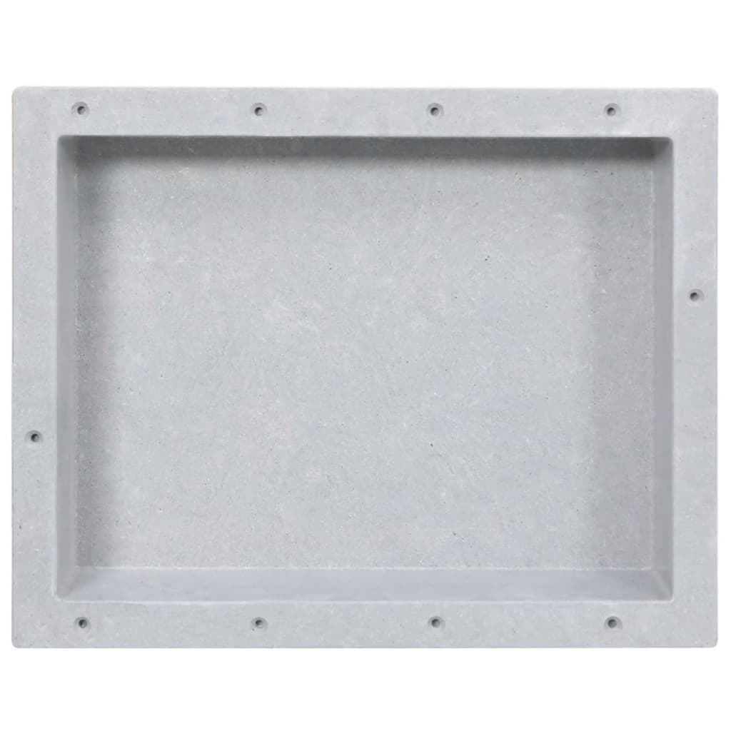 vidaXL Niche de douche Gris mat 41x51x10 cm