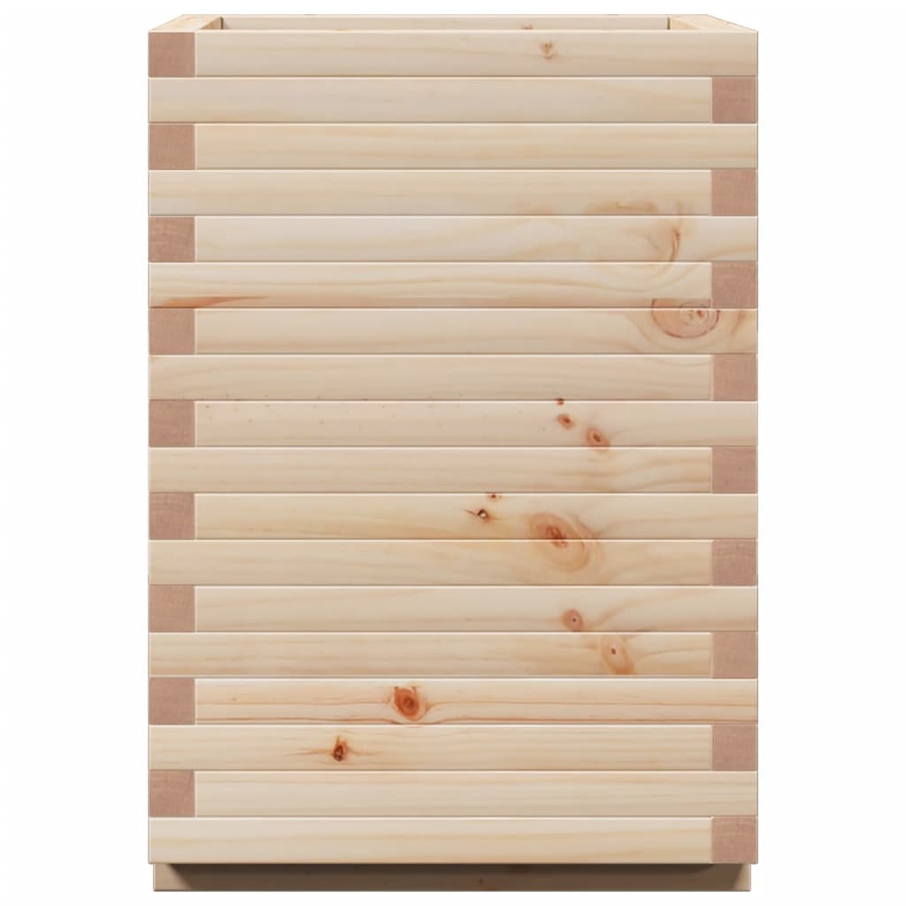 vidaXL Jardinière 50x50x72 cm bois de pin massif