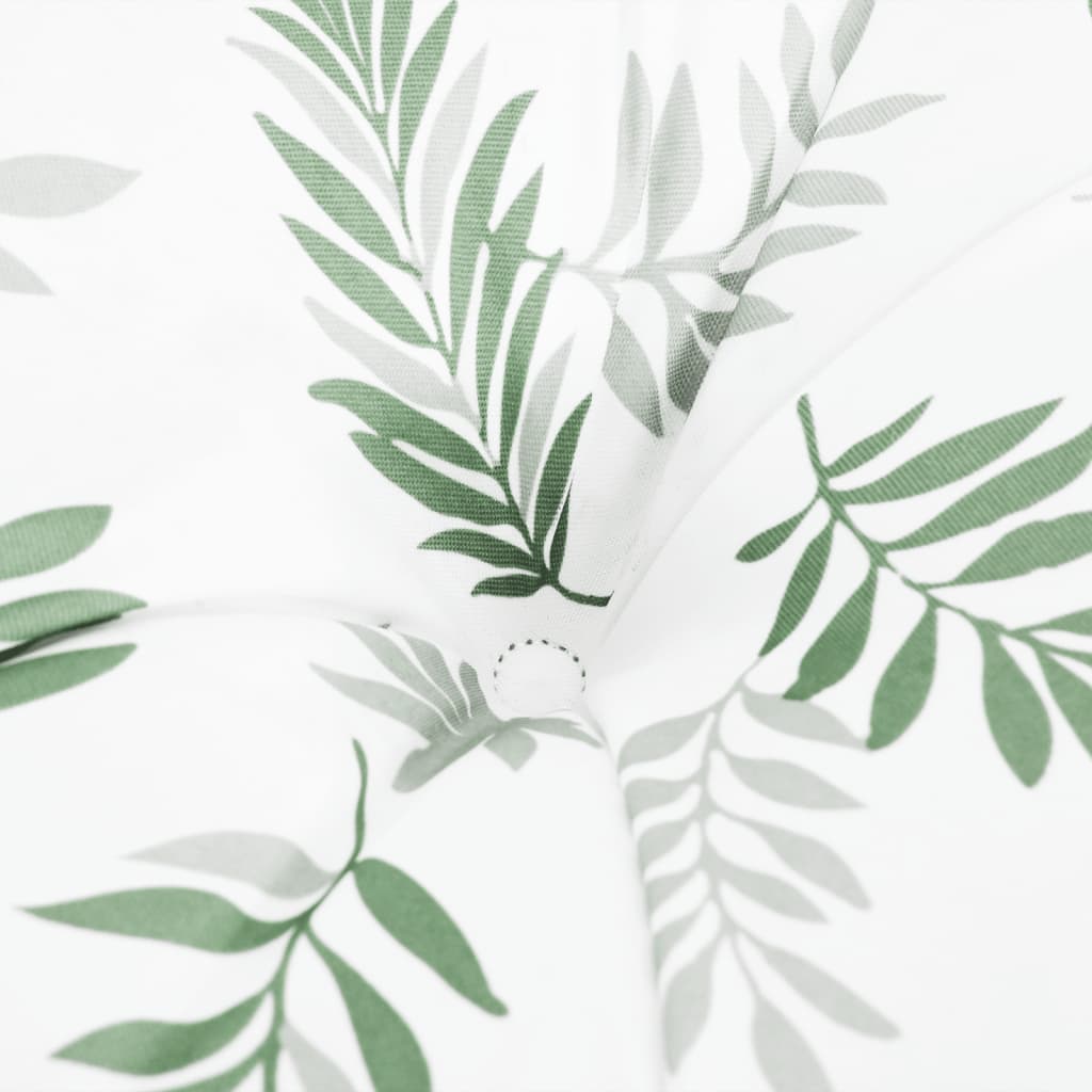 vidaXL Coussin de palette à motif de feuilles 60x61,5x10 cm tissu