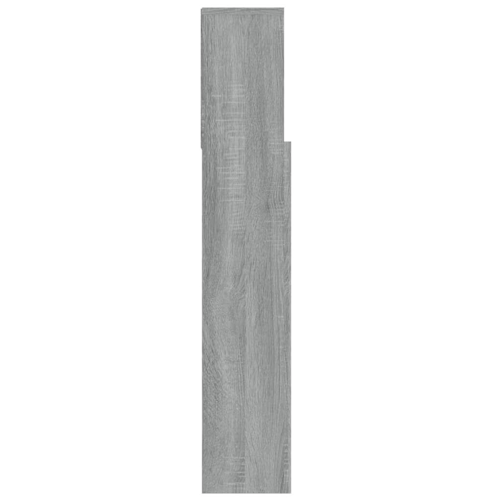 vidaXL Armoire de tête de lit Sonoma gris 100x19x103,5 cm