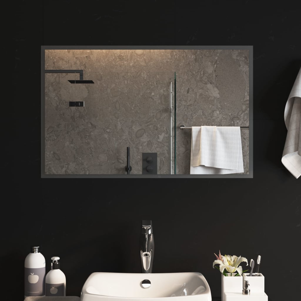 vidaXL Miroir de salle de bain à LED 50x80 cm