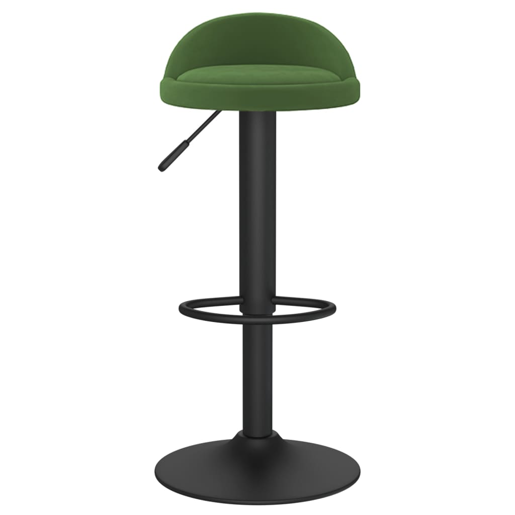 vidaXL Tabourets de bar lot de 2 vert foncé velours