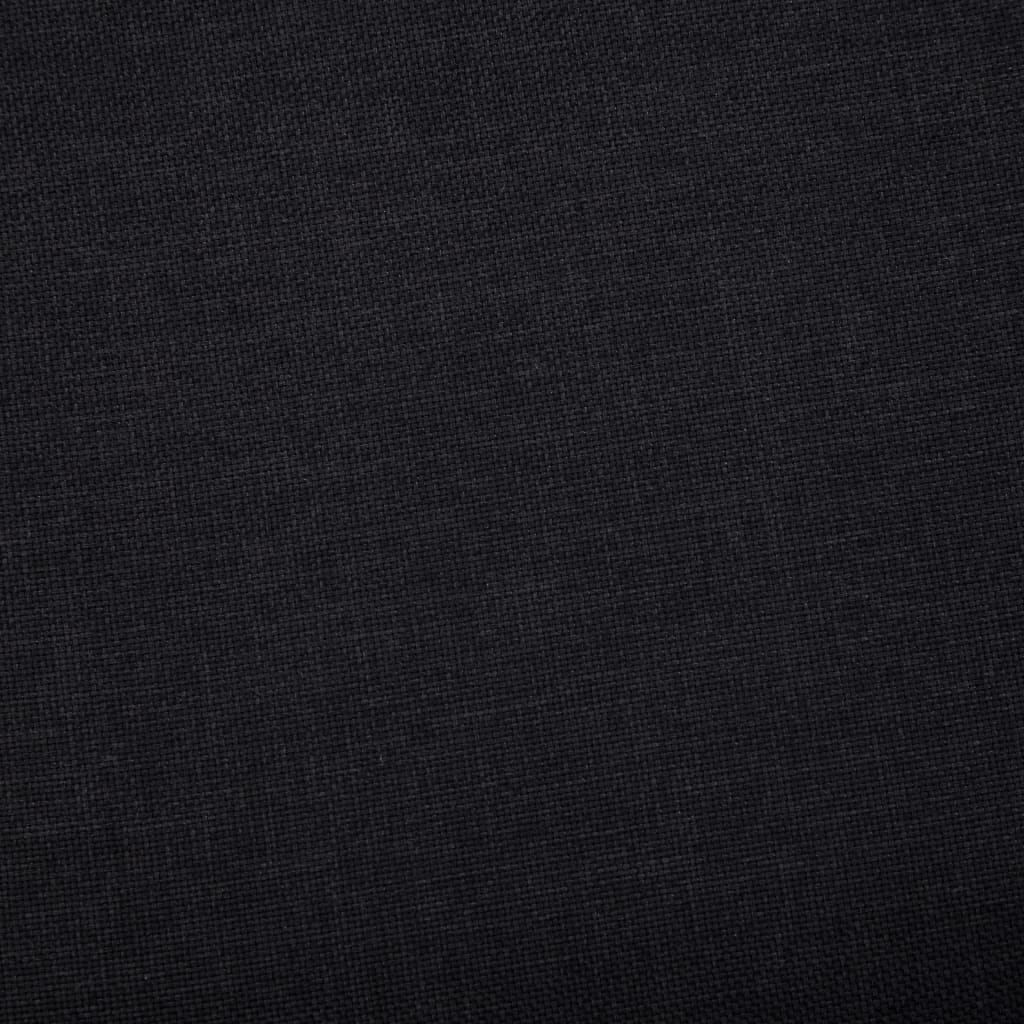 vidaXL Banc avec compartiment de rangement 116 cm Noir Polyester