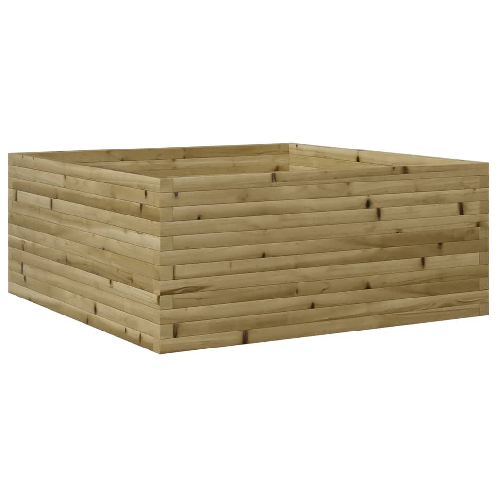 vidaXL Jardinière 110x110x46 cm bois de pin imprégné