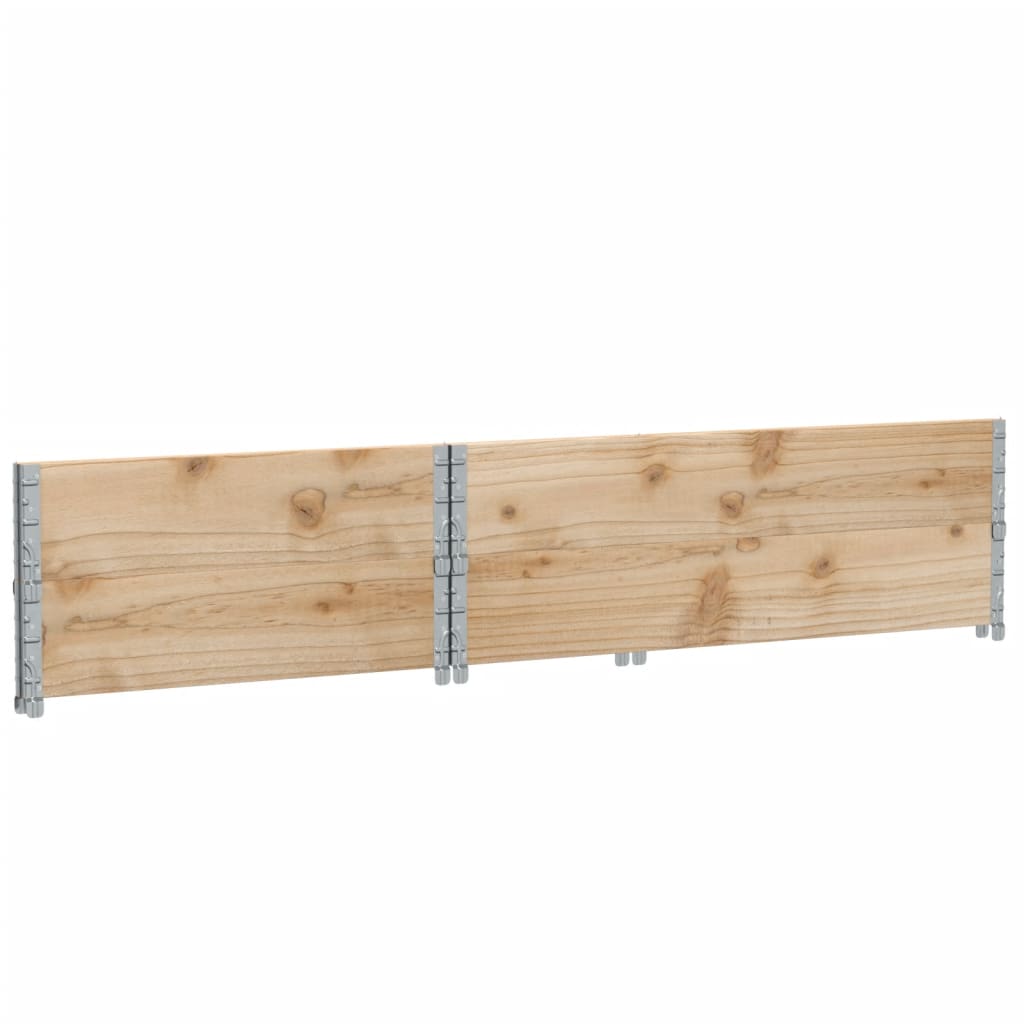 vidaXL Colliers de palette 2 pcs 120x80 cm bois de pin solide