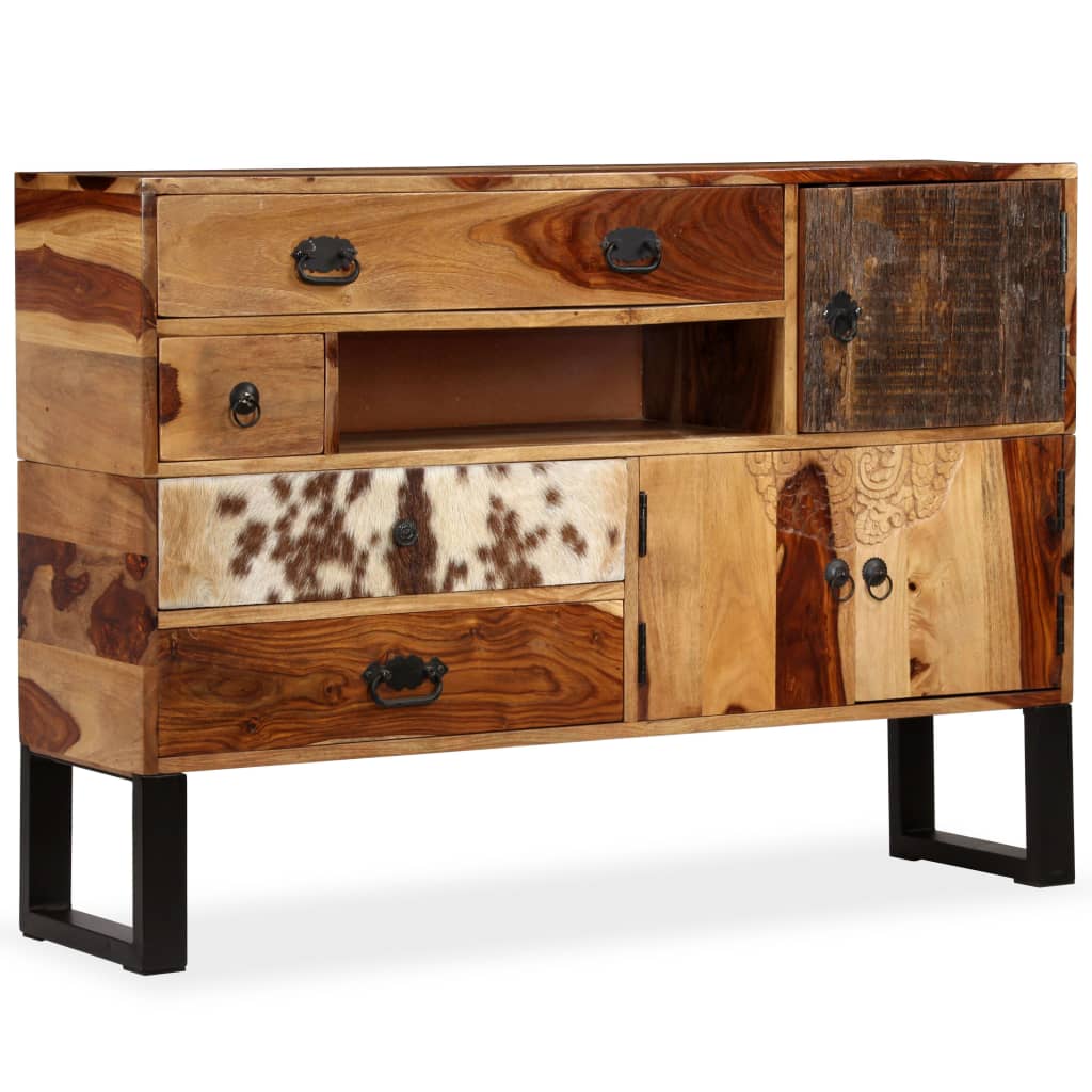 vidaXL Buffet Bois massif de Sesham 115x30x80 cm