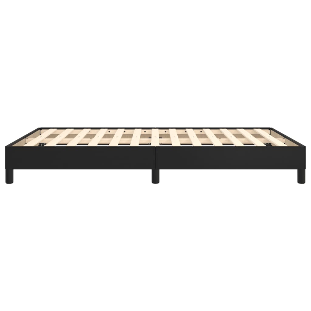 vidaXL Cadre de lit sans matelas noir 140x190 cm similicuir