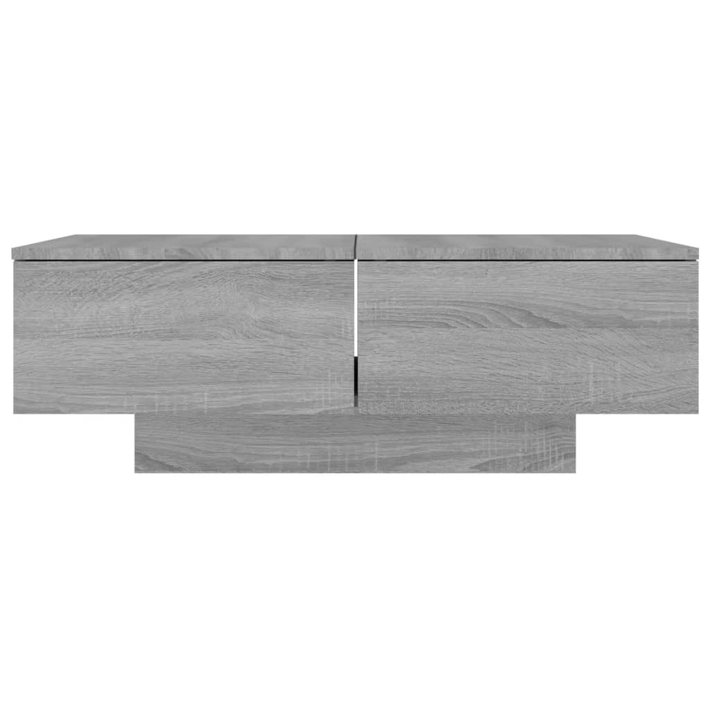 vidaXL Table basse Sonoma gris 90x60x31 cm Bois d'ingénierie