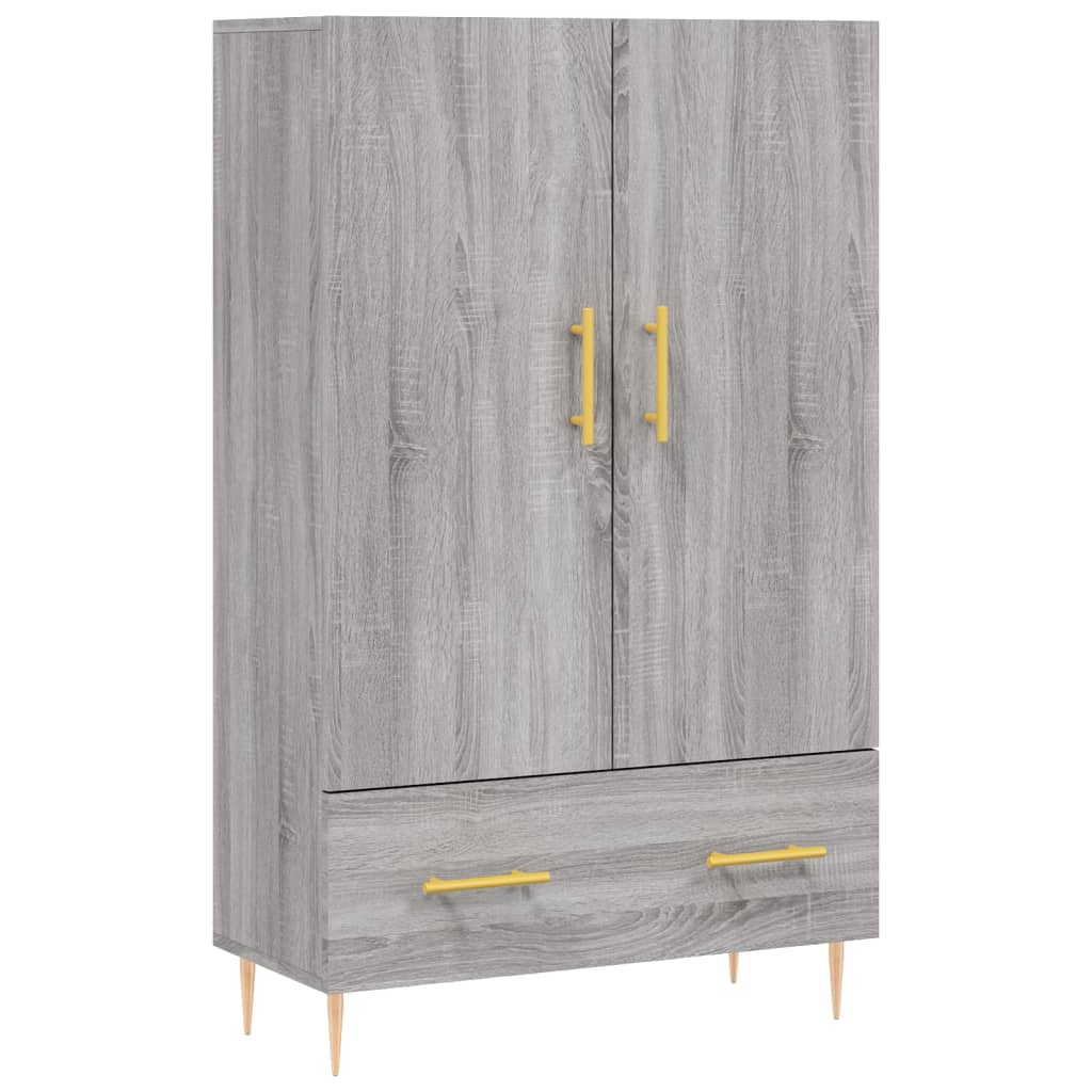 vidaXL Buffet haut sonoma gris 69,5x31x115 cm bois d'ingénierie