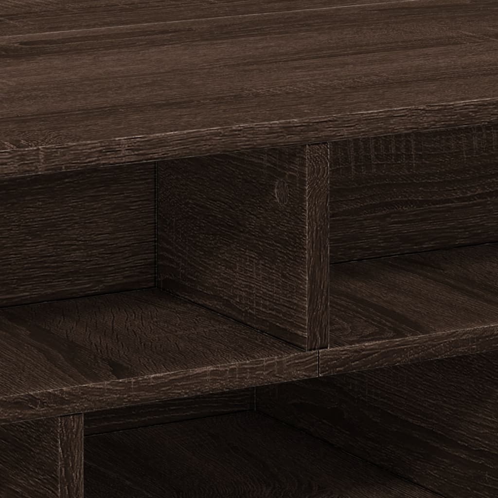 vidaXL Table basse chêne marron 70x70x29 cm bois d'ingénierie