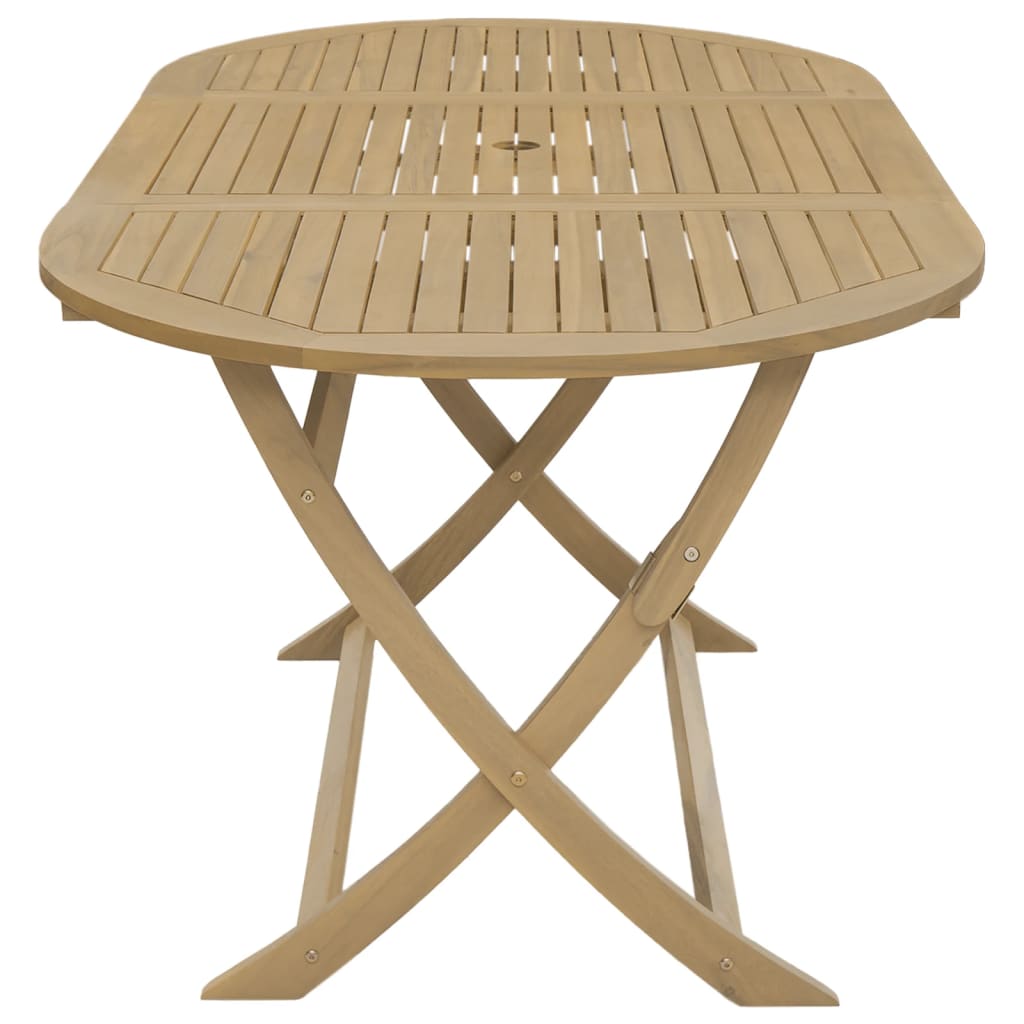 vidaXL Table pliable de jardin 160x85x75 cm bois d'acacia solide