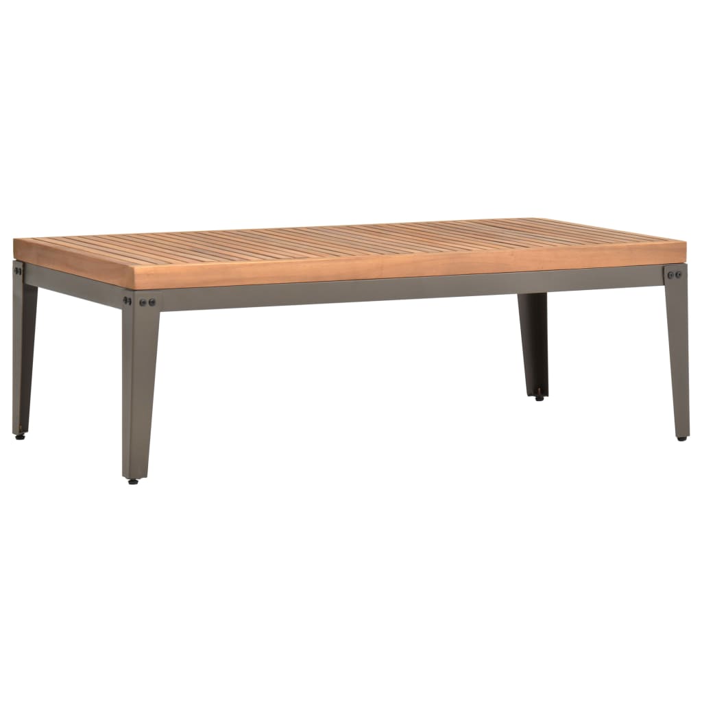 vidaXL Table basse de jardin 110x55x36 cm Bois solide d'acacia