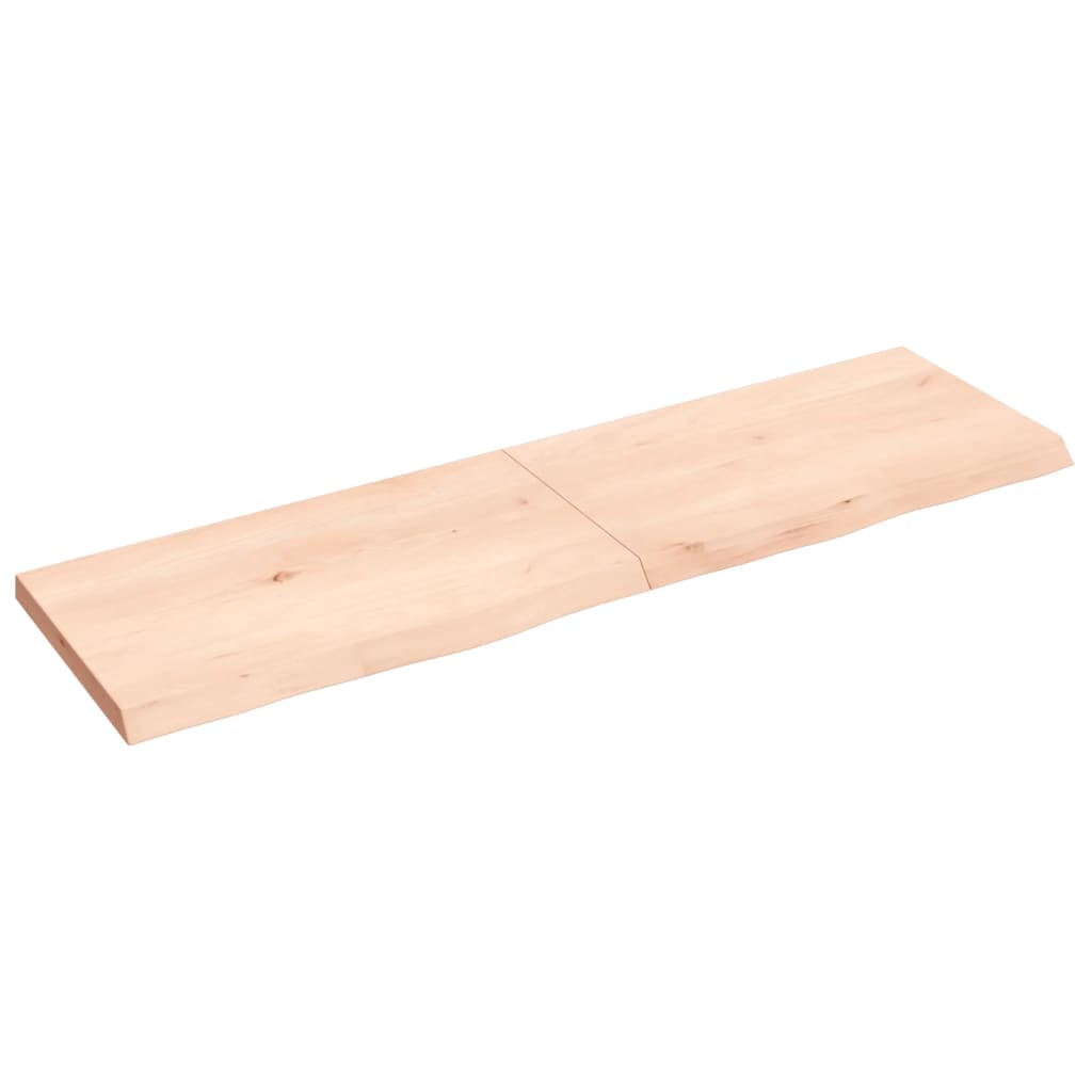 vidaXL Dessus de table 140x40x(2-4) cm bois de chêne massif non traité