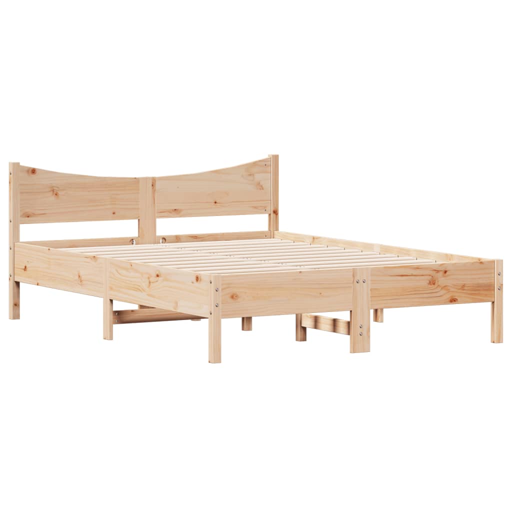 vidaXL Cadre de lit sans matelas 120x200 cm bois de pin massif