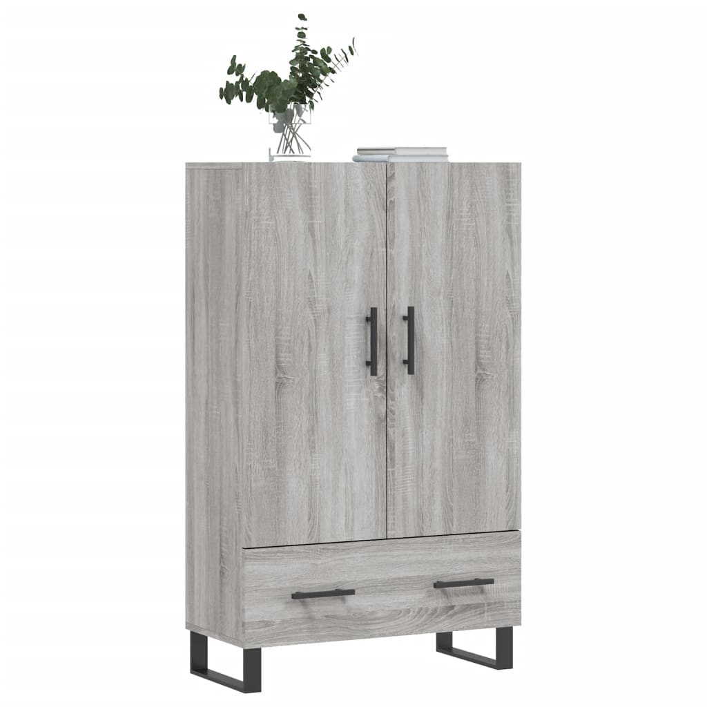 vidaXL Buffet haut sonoma gris 69,5x31x115 cm bois d'ingénierie