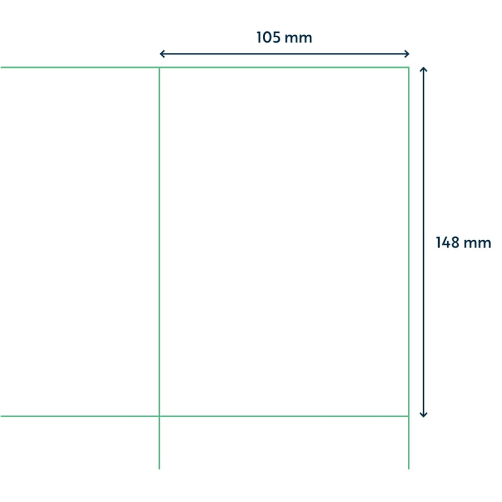 rillprint Étiquettes autocollantes 105x148 mm 500 feuilles Blanc