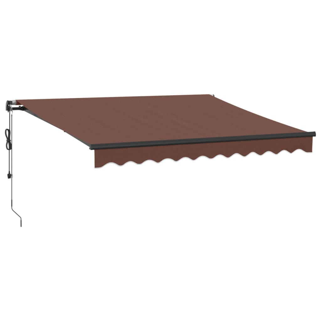 vidaXL Auvent rétractable automatique marron 300x250 cm