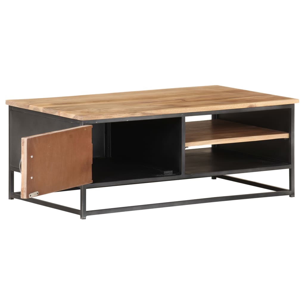 vidaXL Table basse 90x50x35 cm Bois d'acacia massif