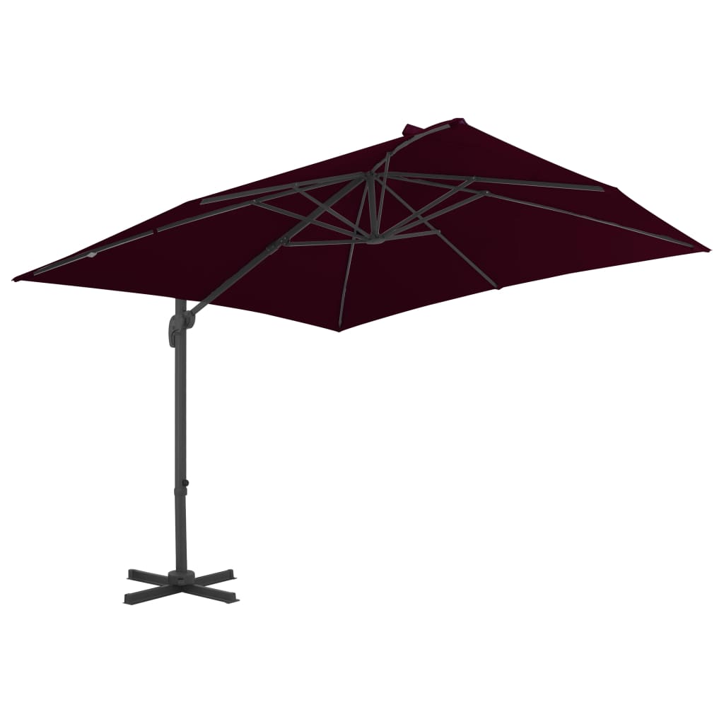 vidaXL Parasol de jardin en porte-à-faux avec mât en aluminium