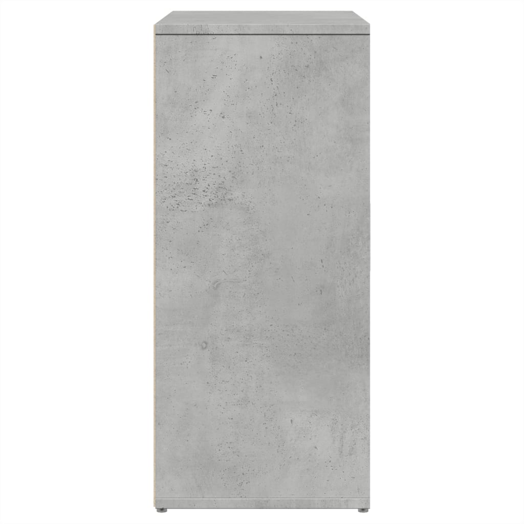 vidaXL Buffet gris béton 60x31x70 cm bois d'ingénierie