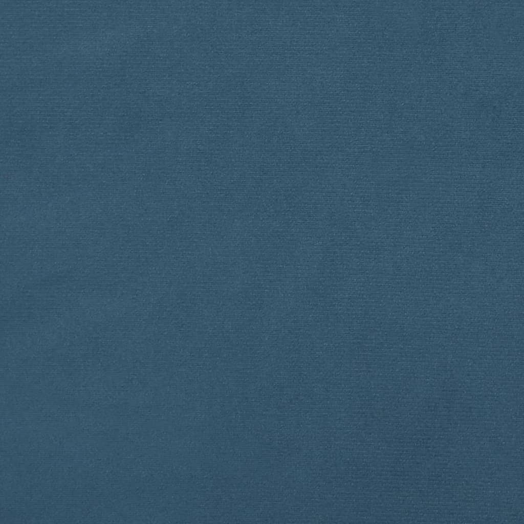 vidaXL Tête de lit Bleu foncé 100x7x78/88 cm Velours