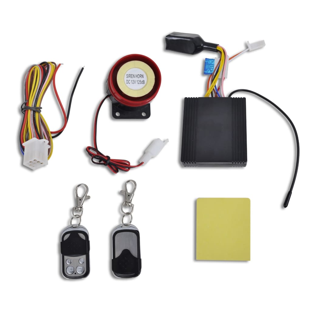 Système d’alarme de moto 12V Système antivol avec 2 télécommandes
