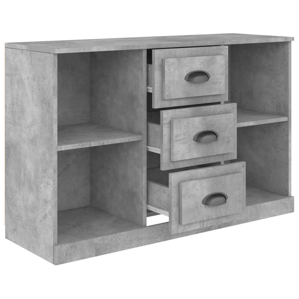 vidaXL Buffet gris béton 104,5x35,5x67,5 cm bois d'ingénierie